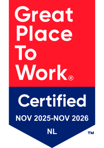Certificeringslogo Great Place to Work, nov 25- nov 26